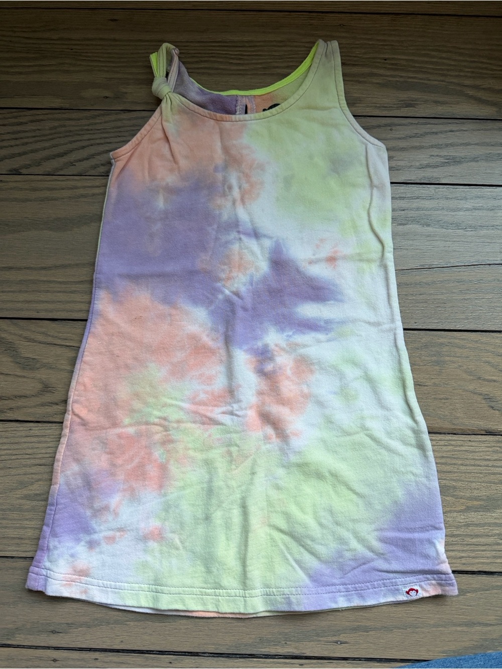 Appaman Pastel Tie-Dye Tank Dress in Lavender, Peach & Lime